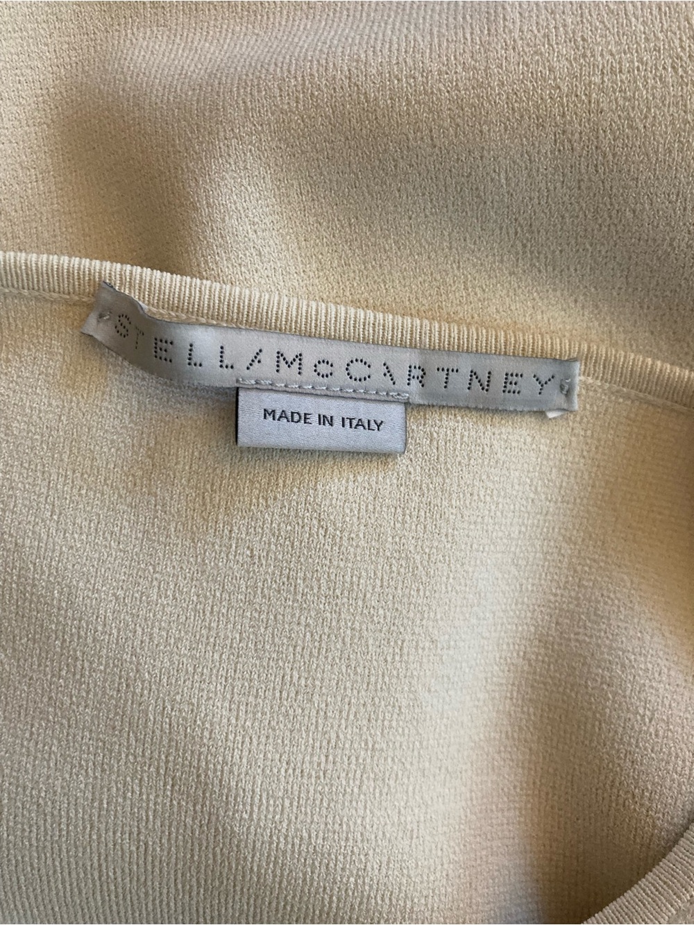 Stella McCartney Cream Round Neck Sweater with Sleeve Detailing - Picture 9 of 9